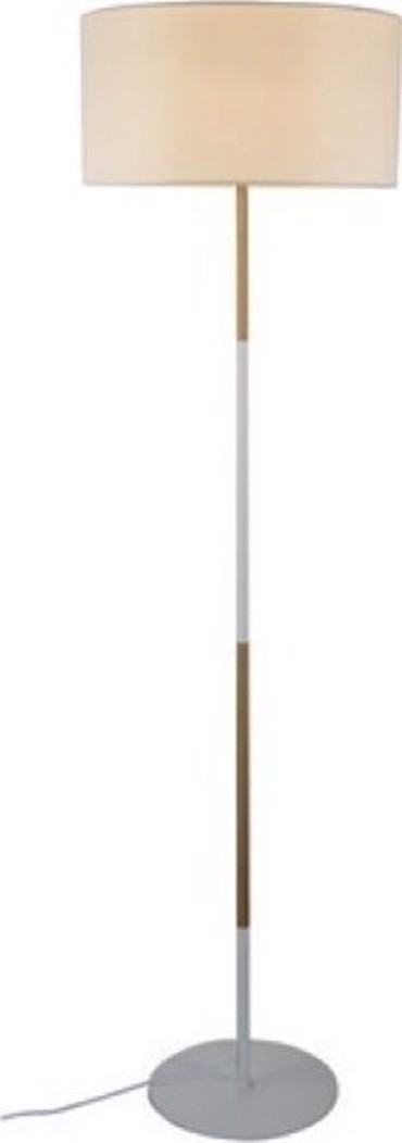 ACA Επιδαπέδιο Φωτιστικό Μεταλλικό/Ξύλινο 'Yasmine' Λευκό E27 45Χ165cm OD6508FWH